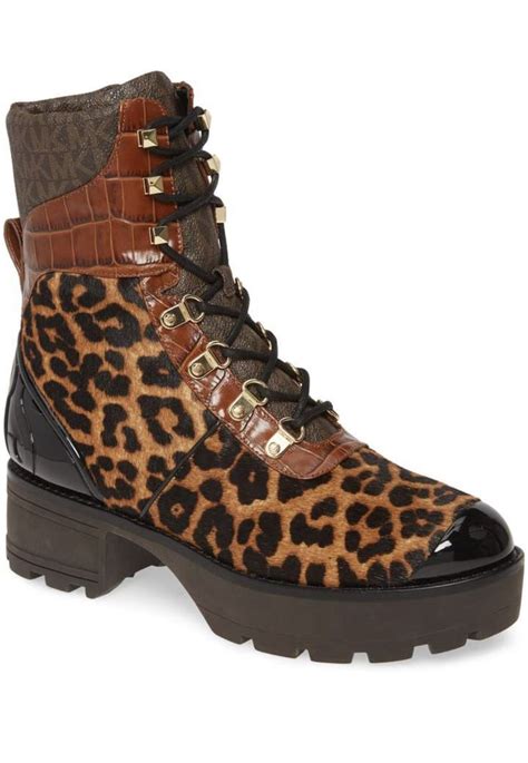 leopard shoes michael kors|michael kors calf boots.